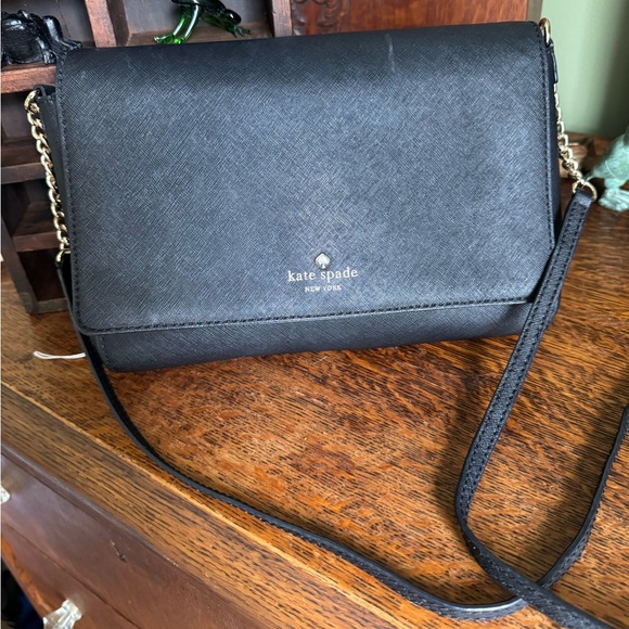 Kate Spade Sleek Black Crossbody Bag - Picture 1 of 8